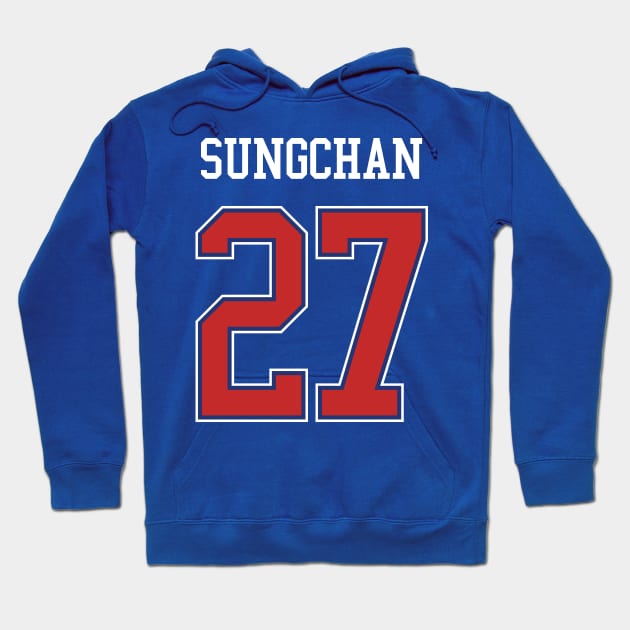 Sungchan's hockey jersey - 90's love (NCT) Hoodie by Duckieshop